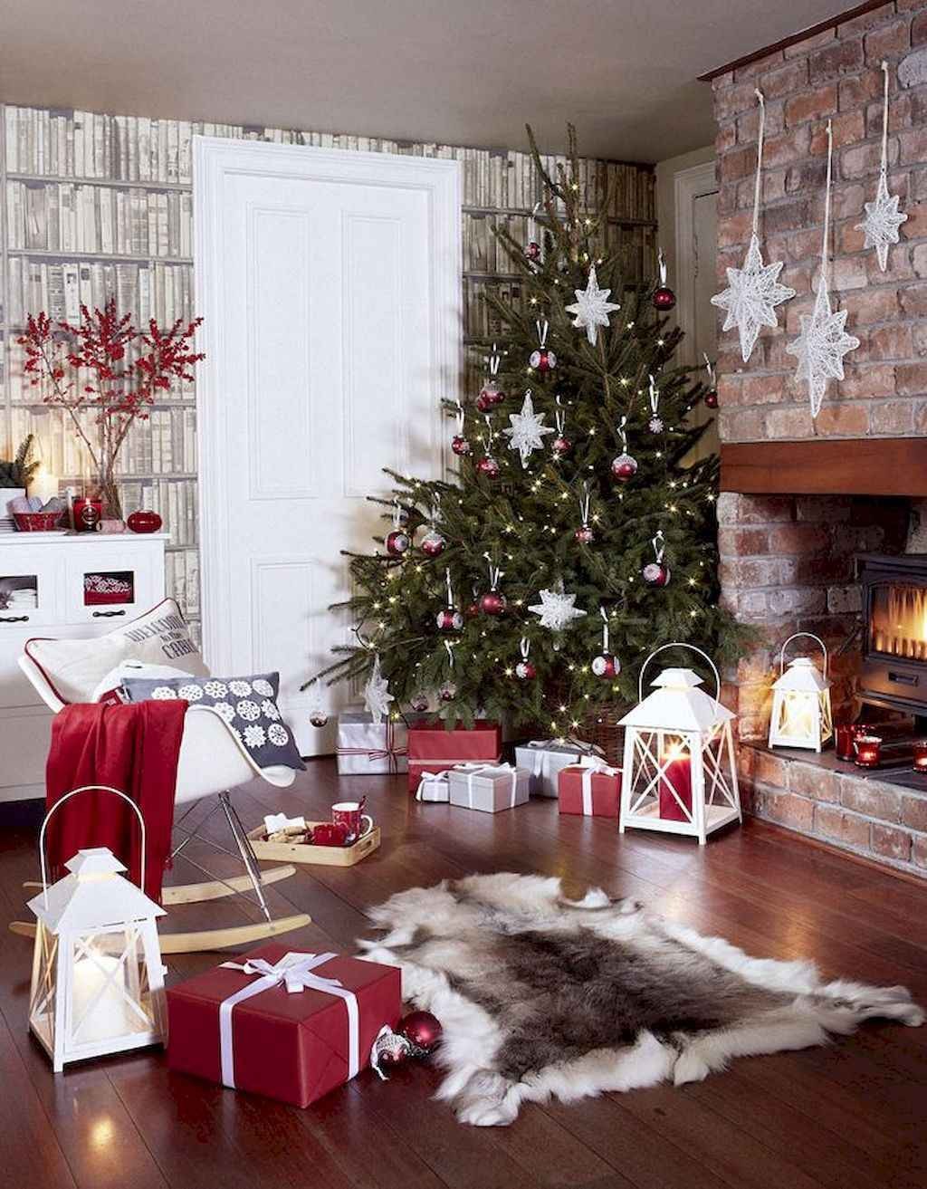 80 Belles idées pour décorer votre salon ce Noel 60