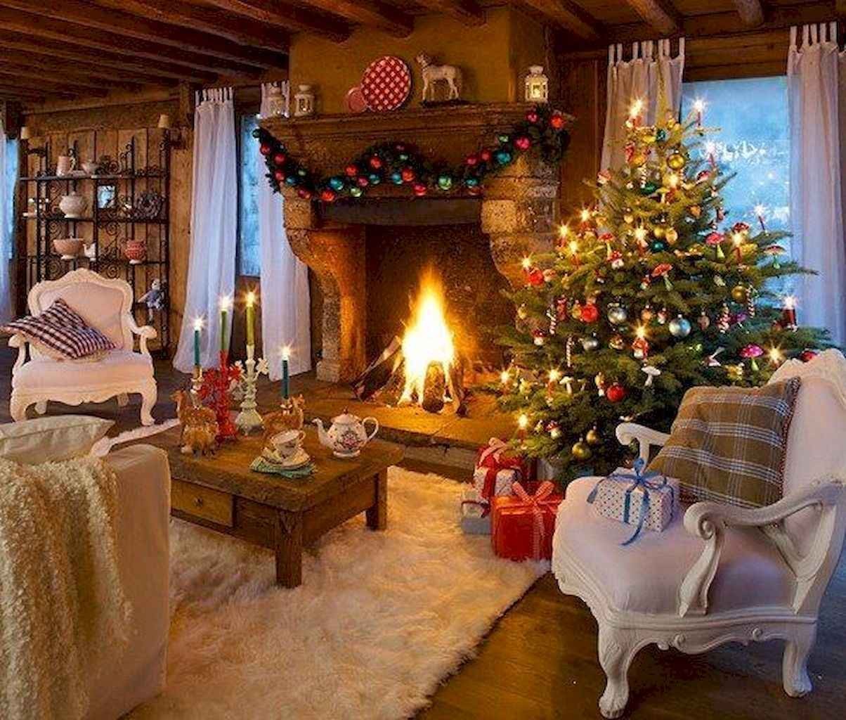 80 Belles idées pour décorer votre salon ce Noel 64