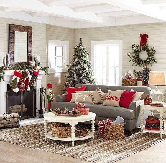 80 Belles idées pour décorer votre salon ce Noel 78