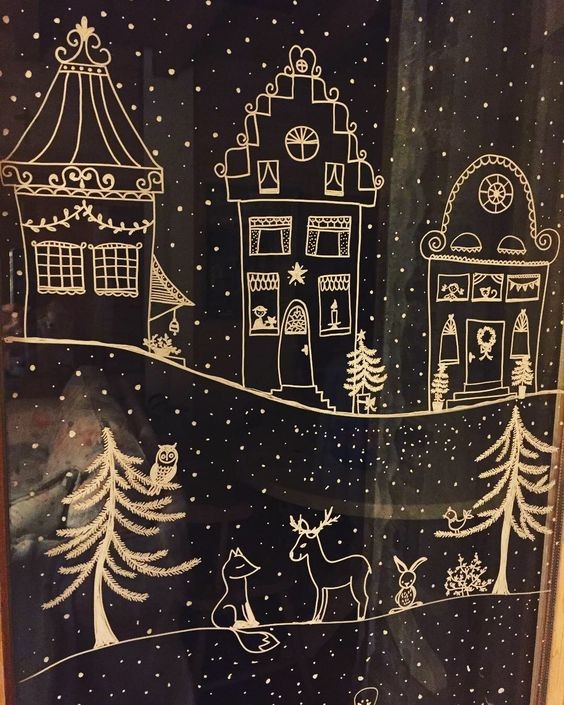 39 Top idées de Décorations de Fenêtres pour Noël 7 39 Top idées de Décorations de Fenêtres pour Noël 7