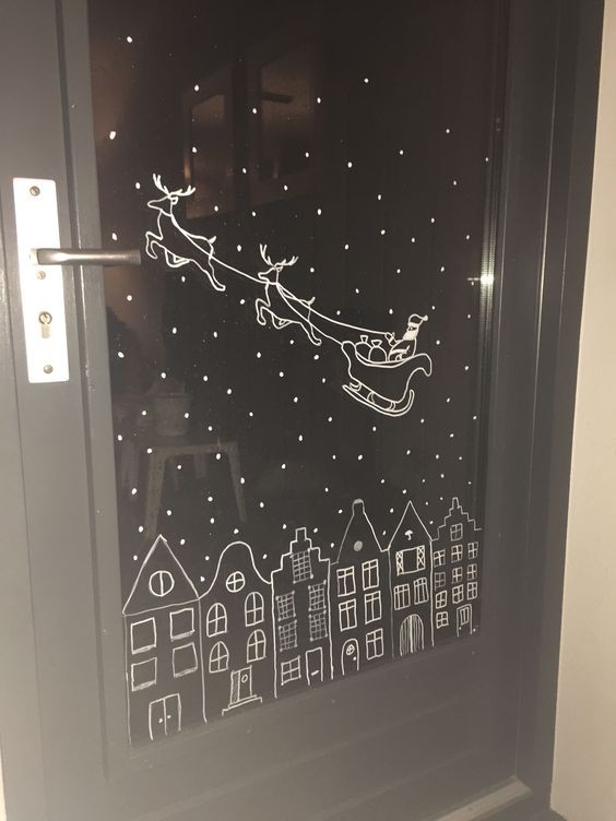 39 Top idées de Décorations de Fenêtres pour Noël 11 39 Top idées de Décorations de Fenêtres pour Noël 11