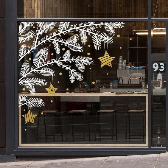 39 Top idées de Décorations de Fenêtres pour Noël 12 39 Top idées de Décorations de Fenêtres pour Noël 12
