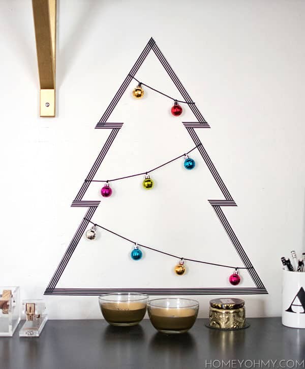 20 arbres de Noël pour les petits espaces (alternatives aux arbres de Noël) 17