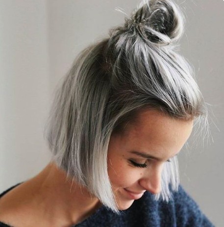 48 Ombrés gris impressionnant pour cheveux courts 15 48 Ombrés gris impressionnant pour cheveux courts 15