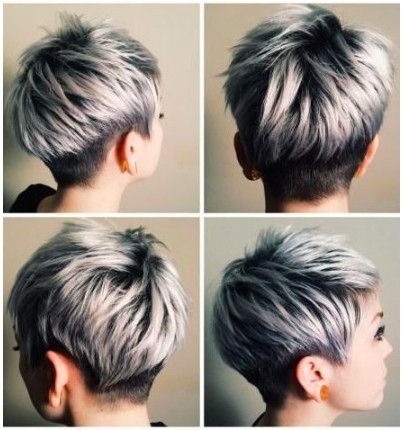 48 Ombrés gris impressionnant pour cheveux courts 41 48 Ombrés gris impressionnant pour cheveux courts 41