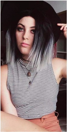 48 Ombrés gris impressionnant pour cheveux courts 46 48 Ombrés gris impressionnant pour cheveux courts 46