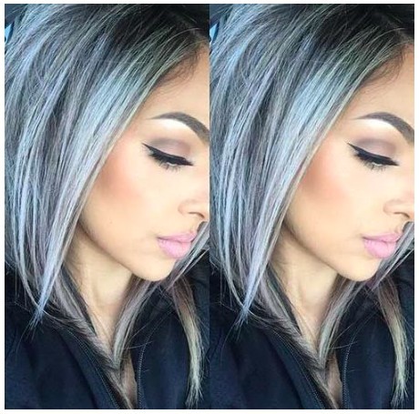 48 Ombrés gris impressionnant pour cheveux courts 47 48 Ombrés gris impressionnant pour cheveux courts 47