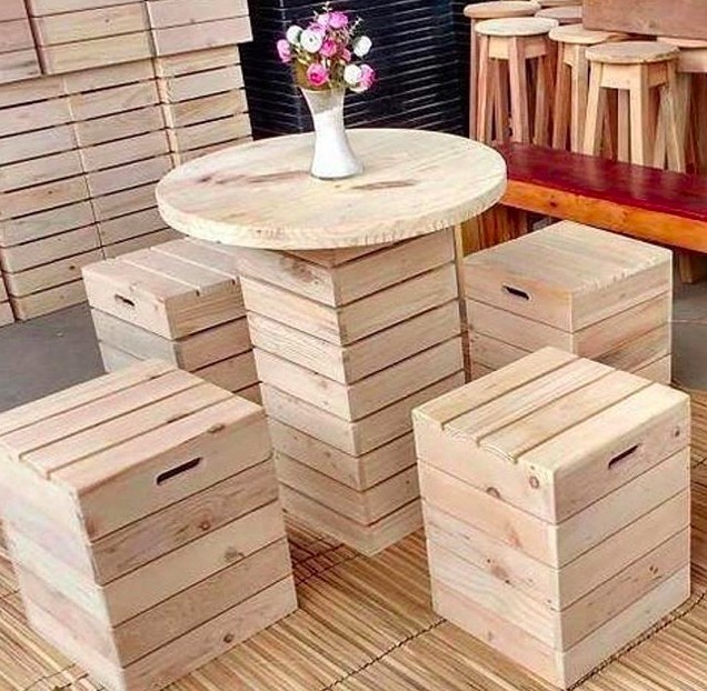 45 idées de meubles en palettes faciles à faire 11