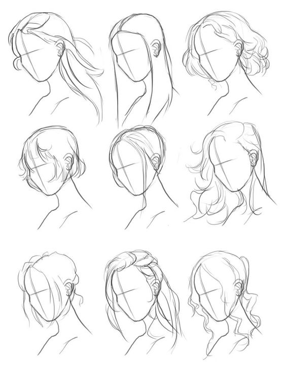30 idées pour apprendre à faire un dessin de cheveux 1