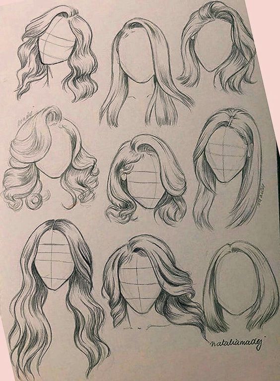 30 idées pour apprendre à faire un dessin de cheveux 3