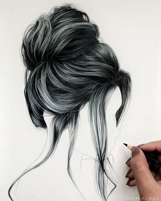 30 idées pour apprendre à faire un dessin de cheveux 16