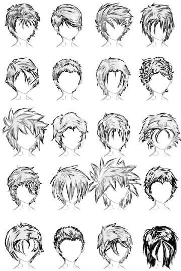 30 idées pour apprendre à faire un dessin de cheveux 19