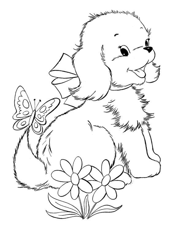 50 top idées de coloriages chiens à imprimer 32