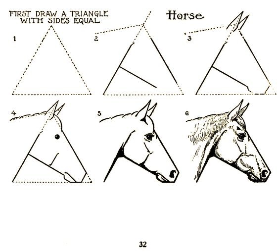 63 idées de dessins de cheval : pour apprendre à dessiner des chevaux 43 63 idées de dessins de cheval : pour apprendre à dessiner des chevaux 43