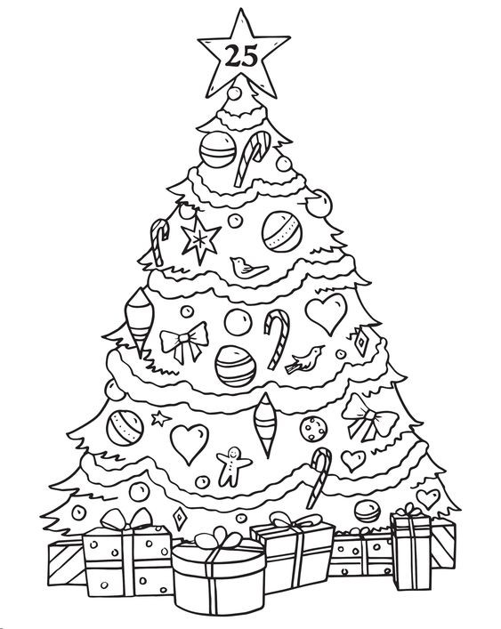 37 top idées de dessins de sapin de Noël 8 37 top idées de dessins de sapin de Noël 8