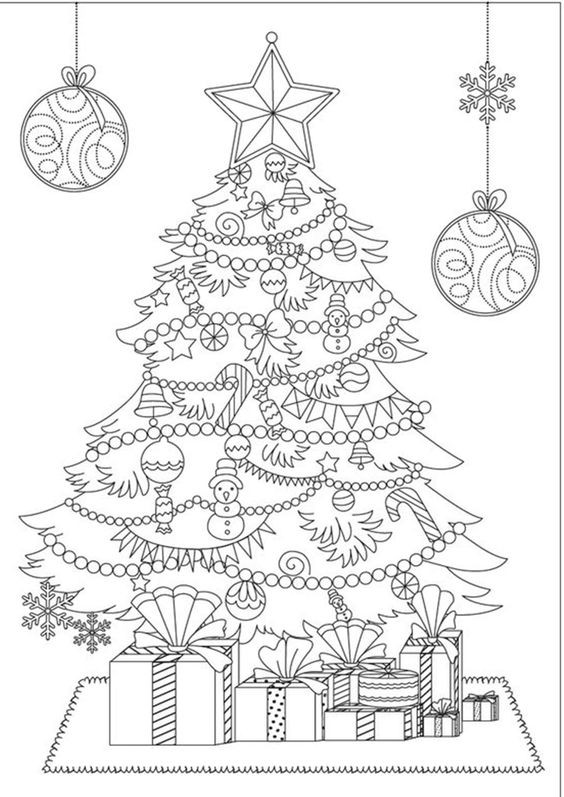 37 top idées de dessins de sapin de Noël 33 37 top idées de dessins de sapin de Noël 33