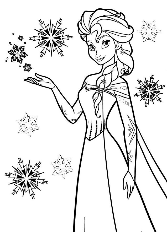 50 Coloriages de La Reine des Neige à imprimer 6 50 Coloriages de La Reine des Neige à imprimer 6