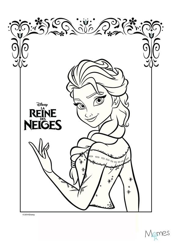 50 Coloriages de La Reine des Neige à imprimer 14 50 Coloriages de La Reine des Neige à imprimer 14