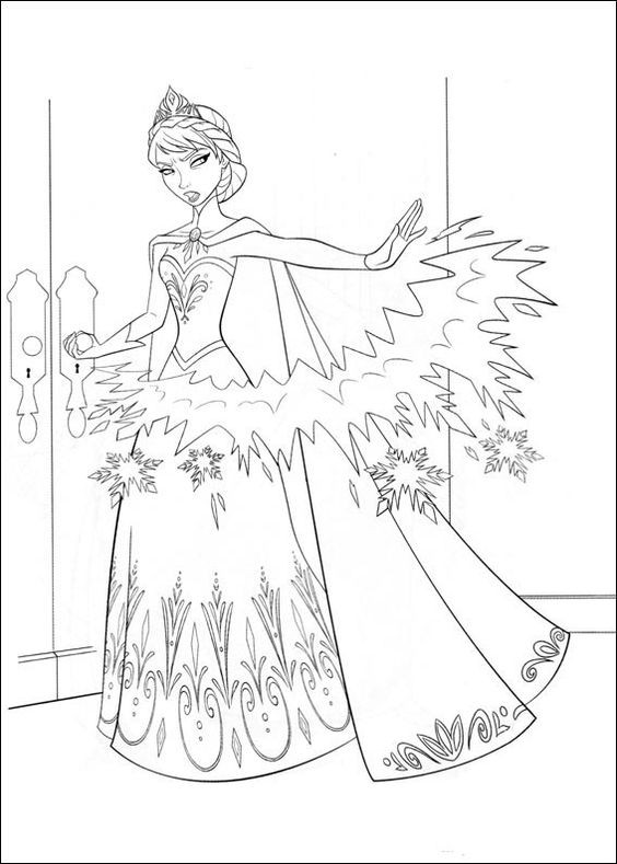 50 Coloriages de La Reine des Neige à imprimer 19 50 Coloriages de La Reine des Neige à imprimer 19