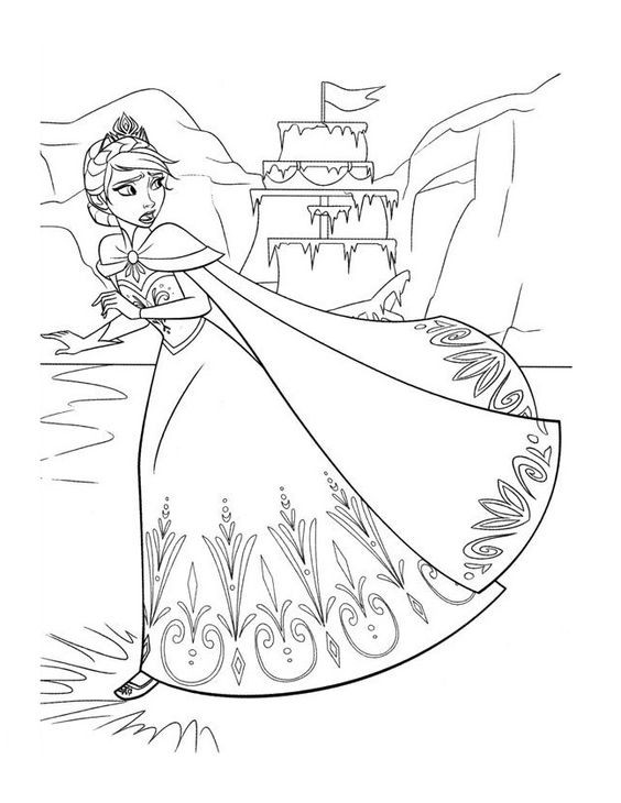 50 Coloriages de La Reine des Neige à imprimer 28 50 Coloriages de La Reine des Neige à imprimer 28