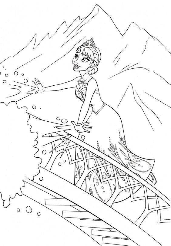 50 Coloriages de La Reine des Neige à imprimer 37 50 Coloriages de La Reine des Neige à imprimer 37