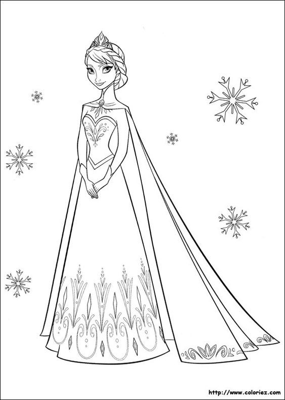 50 Coloriages de La Reine des Neige à imprimer 38 50 Coloriages de La Reine des Neige à imprimer 38