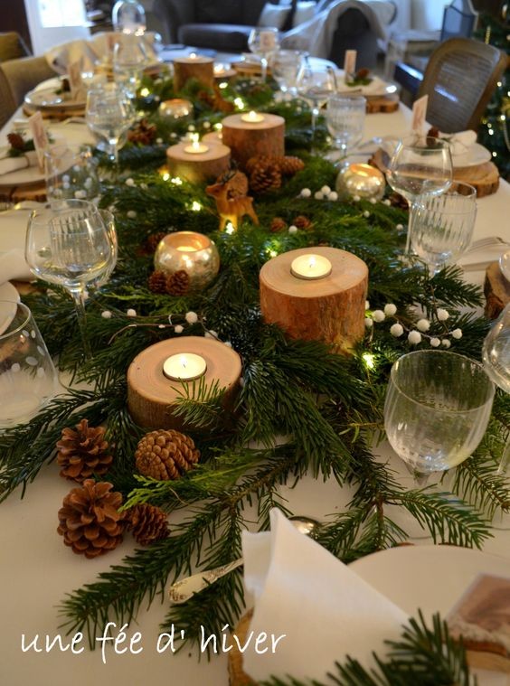 28 Décorations de tables de Noël naturelles à faire soi-même 19 28 Décorations de tables de Noël naturelles à faire soi-même 19