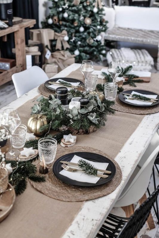 28 Décorations de tables de Noël naturelles à faire soi-même 22 28 Décorations de tables de Noël naturelles à faire soi-même 22