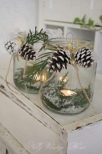28 Décorations de tables de Noël naturelles à faire soi-même 6 28 Décorations de tables de Noël naturelles à faire soi-même 6