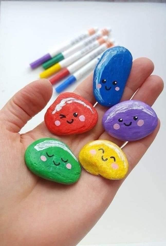 26 activités manuelles à faire avec des pierres peintes 10