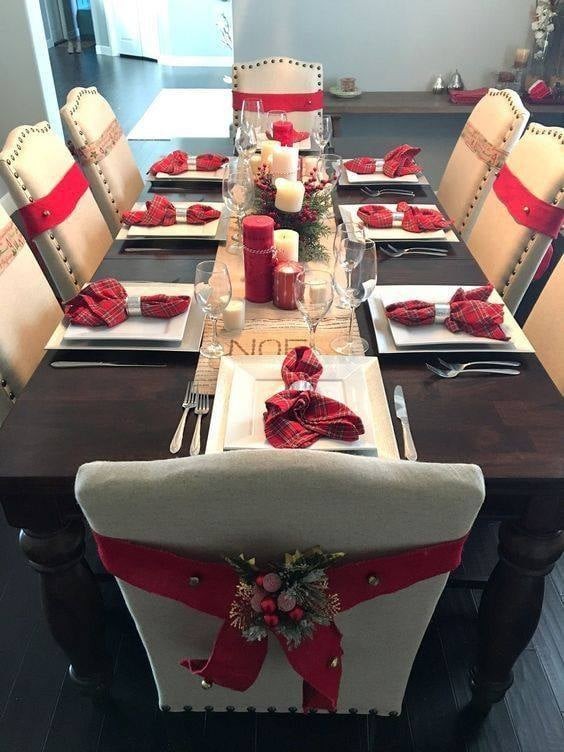 28 idées de décoration de table pour Noël 3 28 idées de décoration de table pour Noël 3