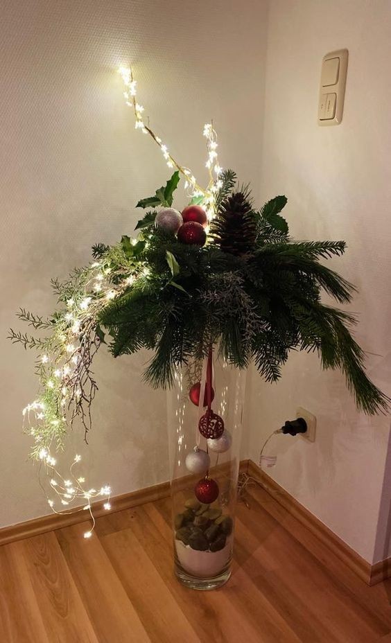30 Décorations de Noël à faire soi-même avec un vase 7