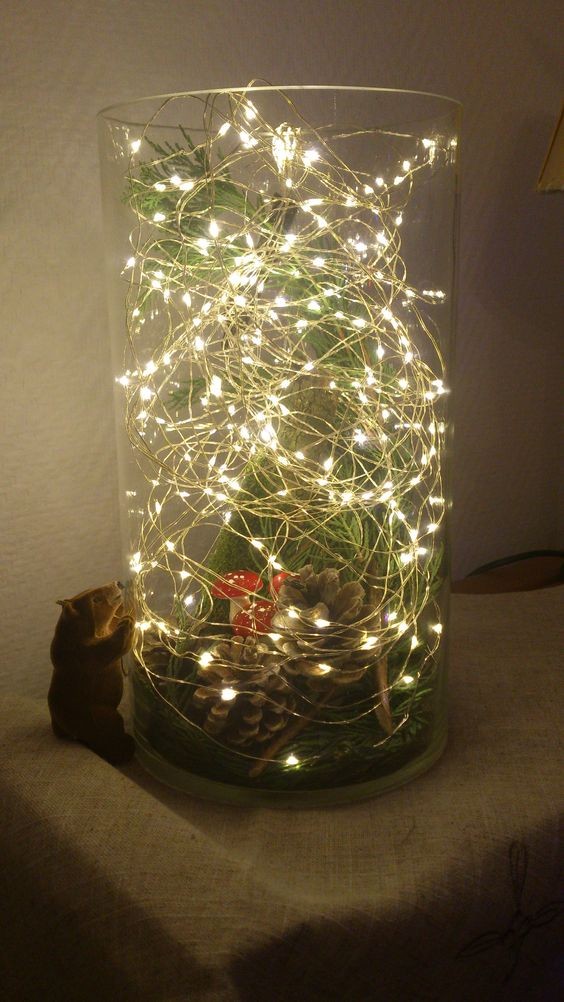 30 Décorations de Noël à faire soi-même avec un vase 13