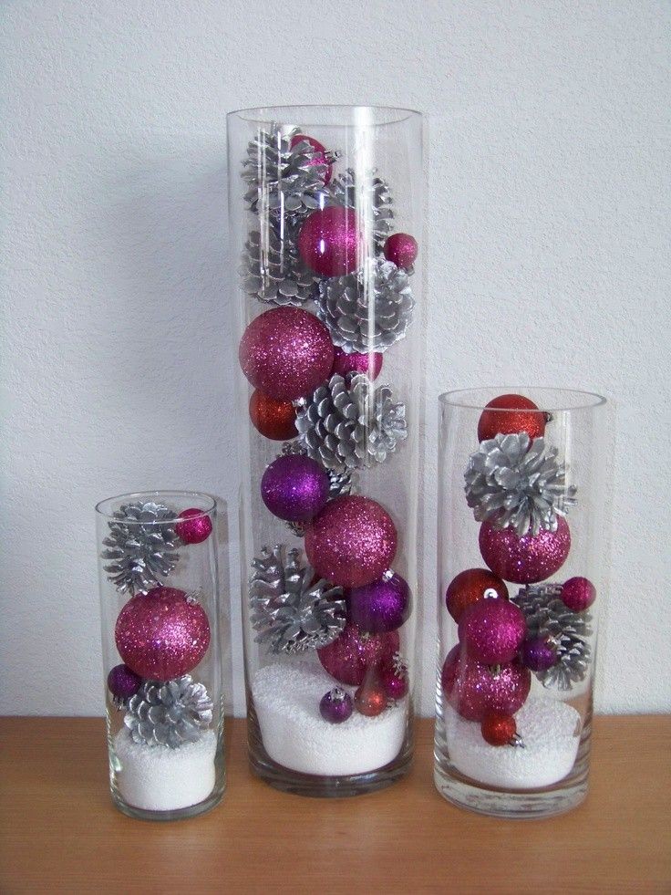 30 Décorations de Noël à faire soi-même avec un vase 15