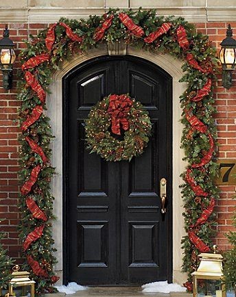 24 Décorations de portes de Noël magnifiques et simples à faire 19 24 Décorations de portes de Noël magnifiques et simples à faire 19