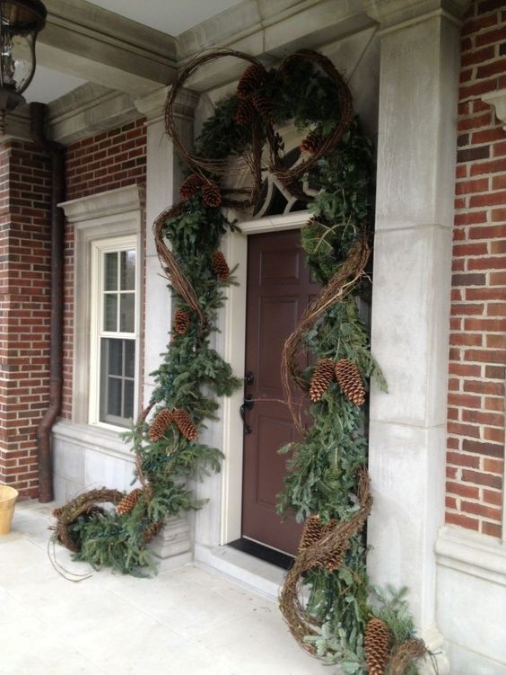 24 Décorations de portes de Noël magnifiques et simples à faire 23 24 Décorations de portes de Noël magnifiques et simples à faire 23
