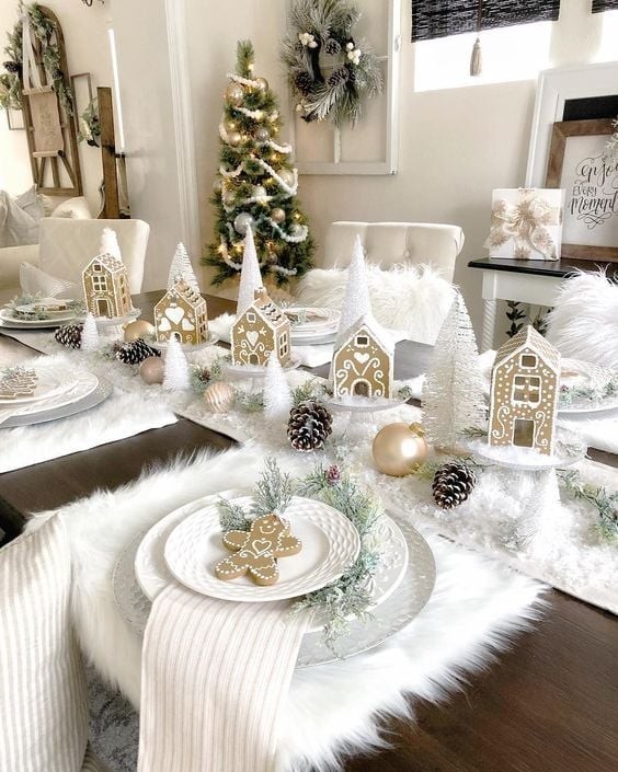 28 idées de décoration de table pour Noël 28 28 idées de décoration de table pour Noël 28