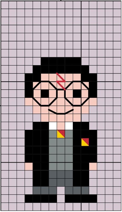 60 top idées de pixel art Harry Potter 11 60 top idées de pixel art Harry Potter 11