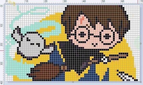 60 top idées de pixel art Harry Potter 30 60 top idées de pixel art Harry Potter 30