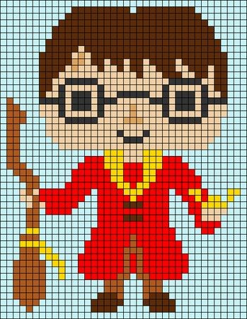 60 top idées de pixel art Harry Potter 59 60 top idées de pixel art Harry Potter 59