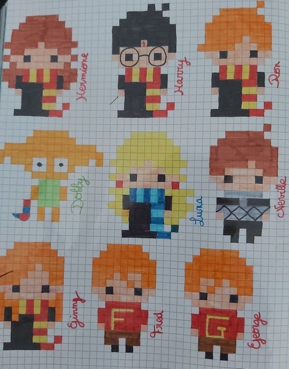 60 top idées de pixel art Harry Potter 60 60 top idées de pixel art Harry Potter 60