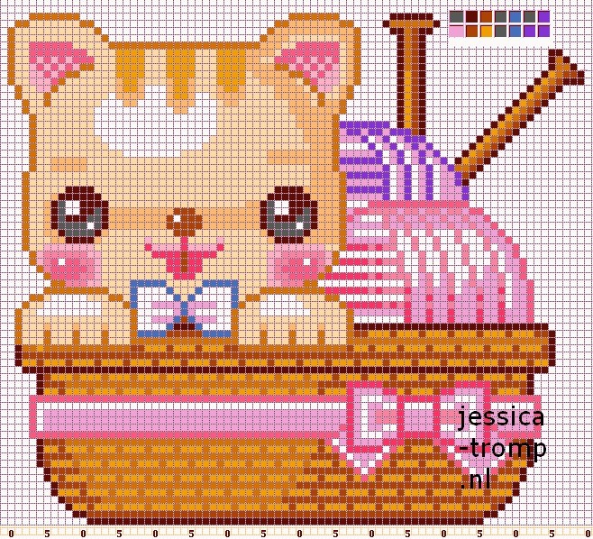 42 top idées de pixel art chat 10 42 top idées de pixel art chat 10