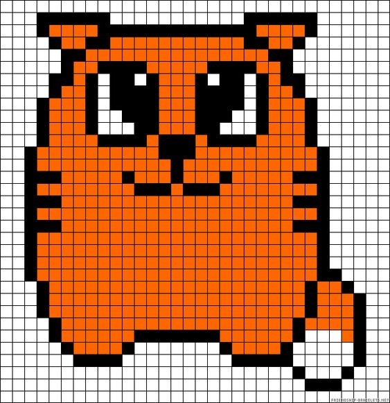 42 top idées de pixel art chat 12 42 top idées de pixel art chat 12