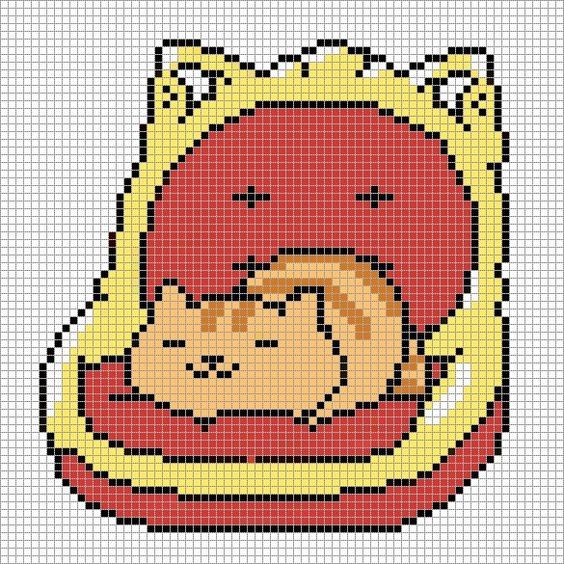 42 top idées de pixel art chat 33 42 top idées de pixel art chat 33