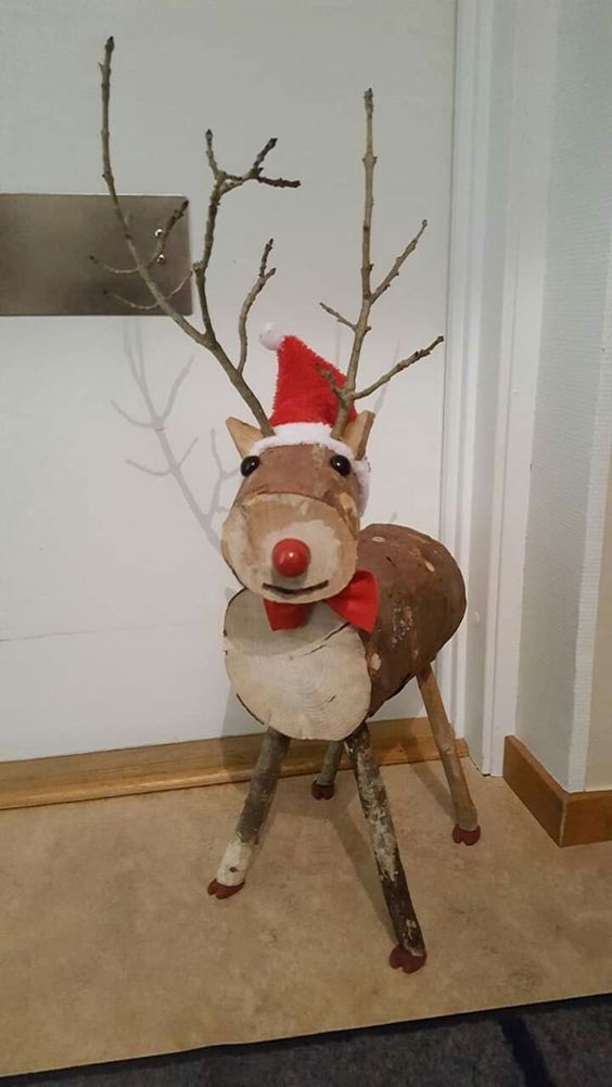 15 idées de reines de Noël à faire avec du bois 9 15 idées de reines de Noël à faire avec du bois 9