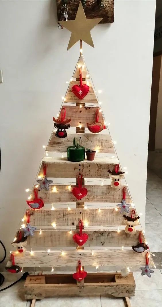 23 arbres de Noël en palettes qui sont si faciles à faire 15 23 arbres de Noël en palettes qui sont si faciles à faire 15