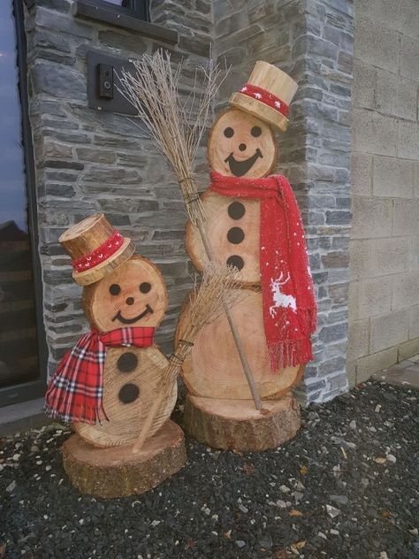 27 décorations de Noël avec des disques de bois 6 27 décorations de Noël avec des disques de bois 6
