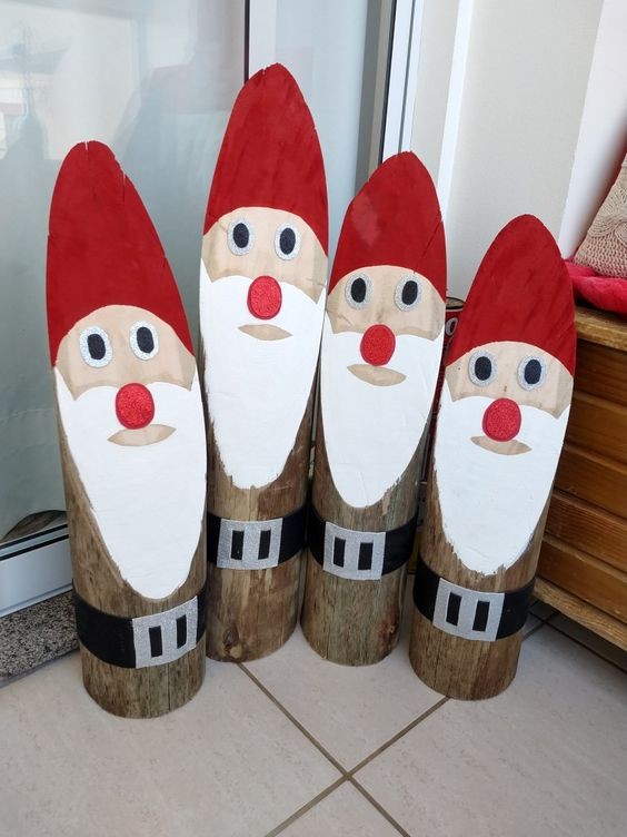 27 décorations de Noël avec des disques de bois 11 27 décorations de Noël avec des disques de bois 11