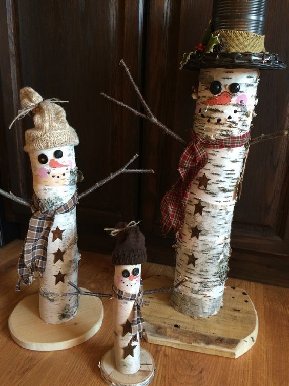 27 décorations de Noël avec des disques de bois 12