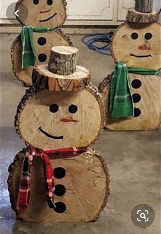 27 décorations de Noël avec des disques de bois 13 27 décorations de Noël avec des disques de bois 13